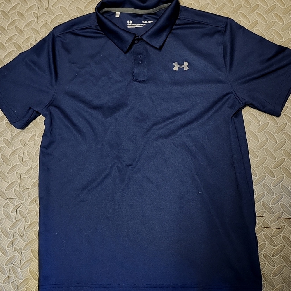 Navy Blue Boy's Under Armour Polo Shirt